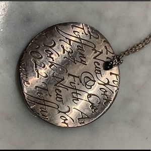 Tiffany & Co silver 925 pendant necklace